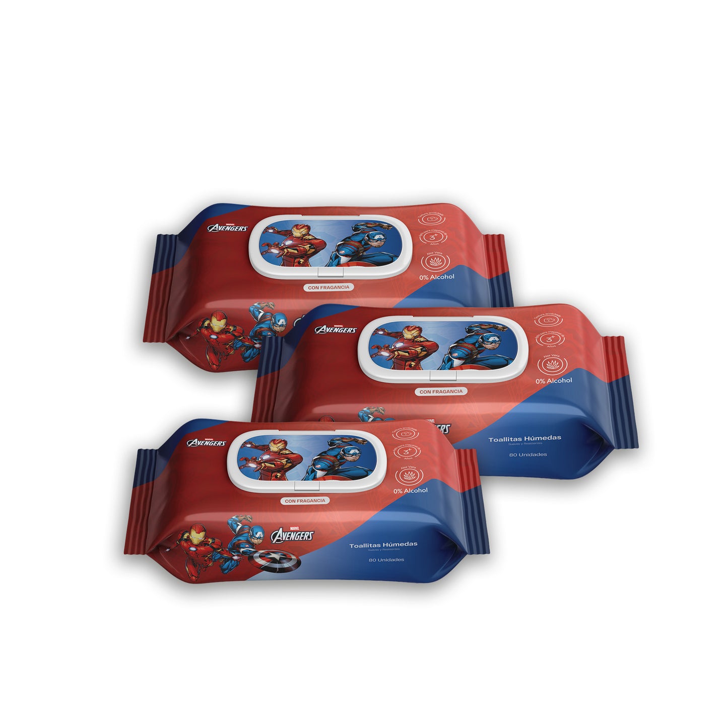 Pack x12 Pañitos Húmedos Marvel Cosmos Avengers