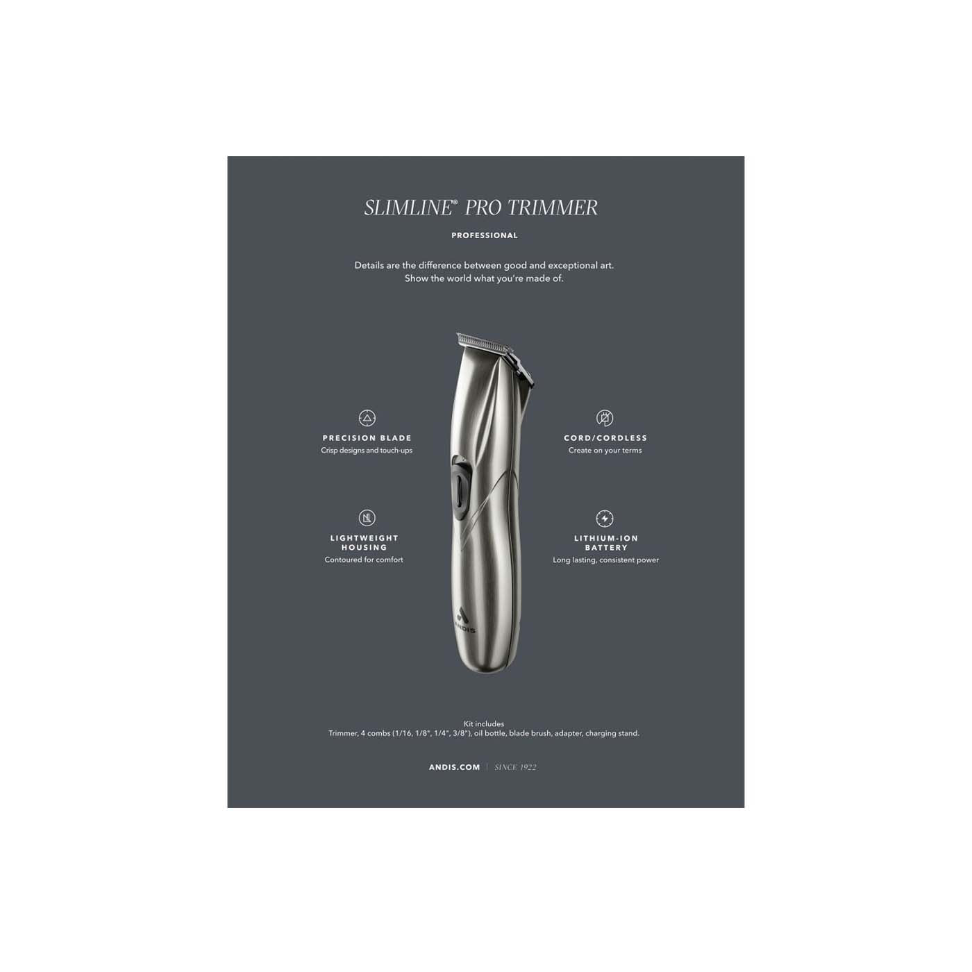 Patillera Inalambrica Profesional Andis Slimline Pro Li