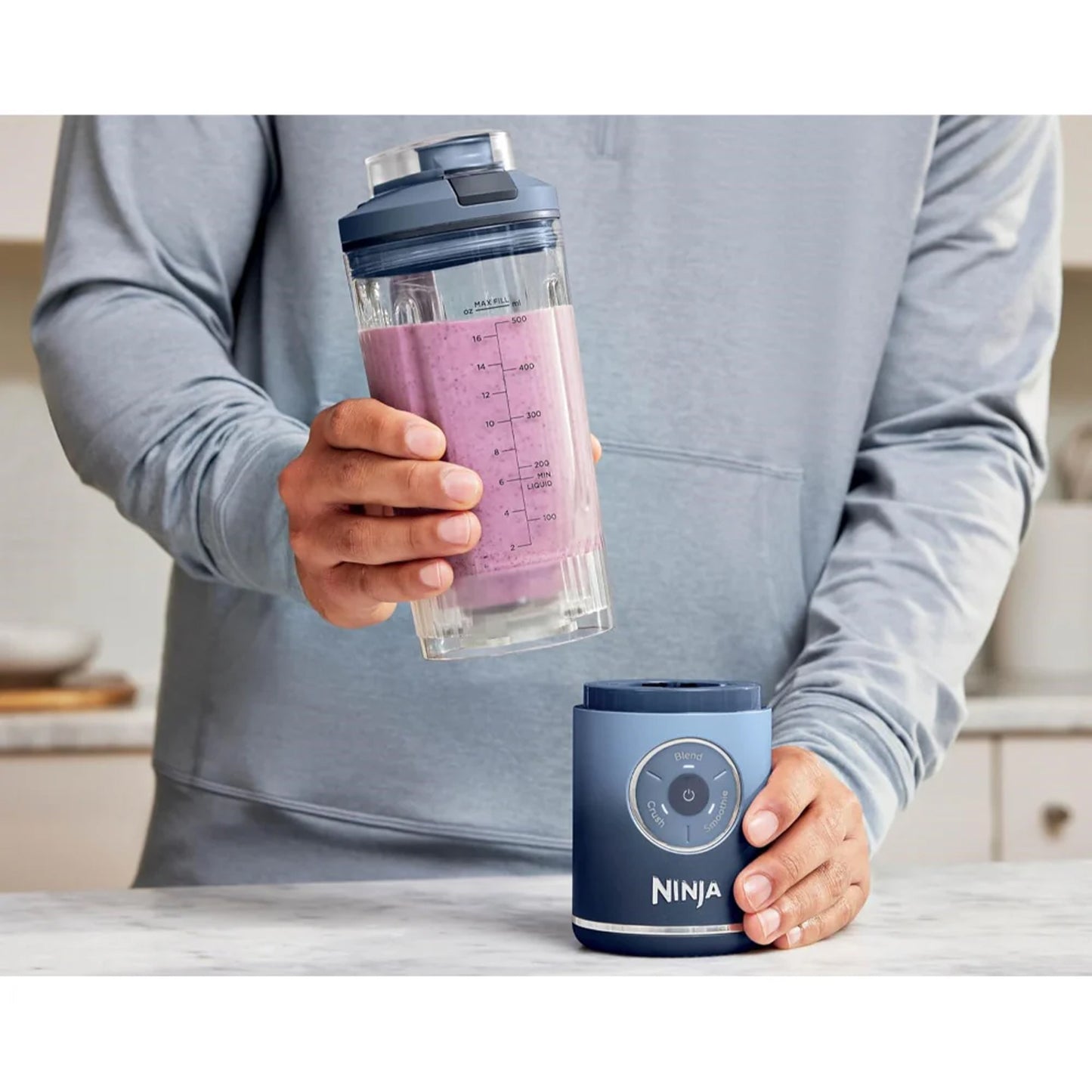 Licuadora Portatil Recargable Ninja Blast BC251NV Azul Oscuro