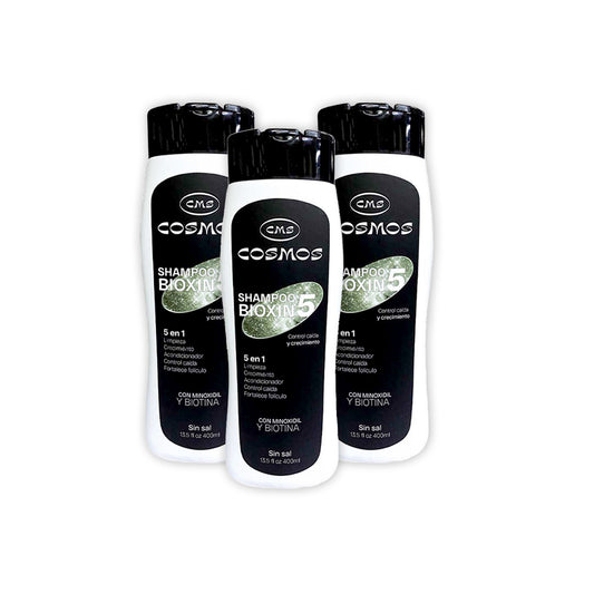 Shampoo Anticaída Masculino CMS Cosmos Bioxin 5 PAGA 2 LLEVA 3